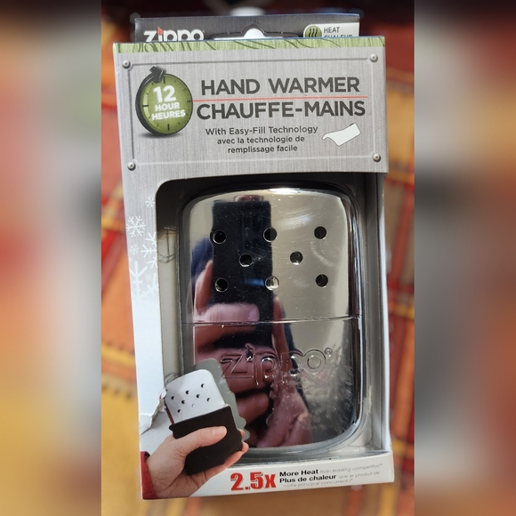 Zippo Brand New 12-Hour Hand Warmer Chrome w/ Easy-Fill Tech - Picture 5 of 6